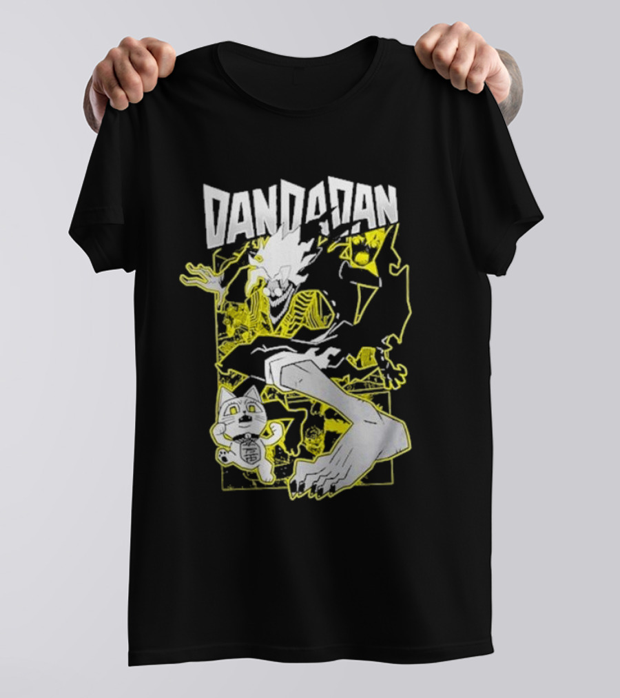 Dandadan Anime Manga Character Skeleton Creature Chase T-Shirt