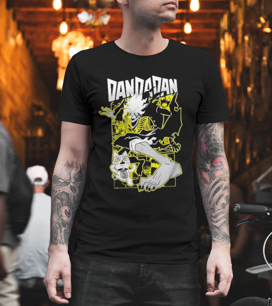 Dandadan Anime Manga Character Skeleton Creature Chase T-Shirt