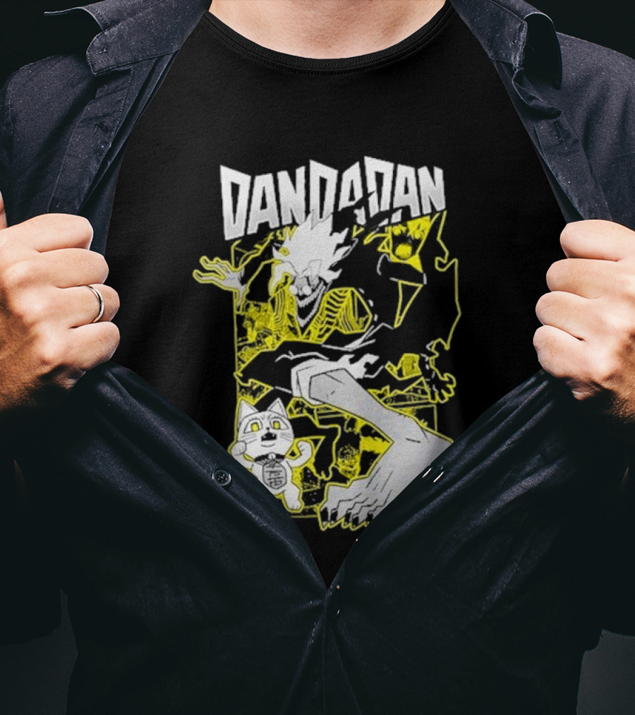 Dandadan Anime Manga Character Skeleton Creature Chase T-Shirt