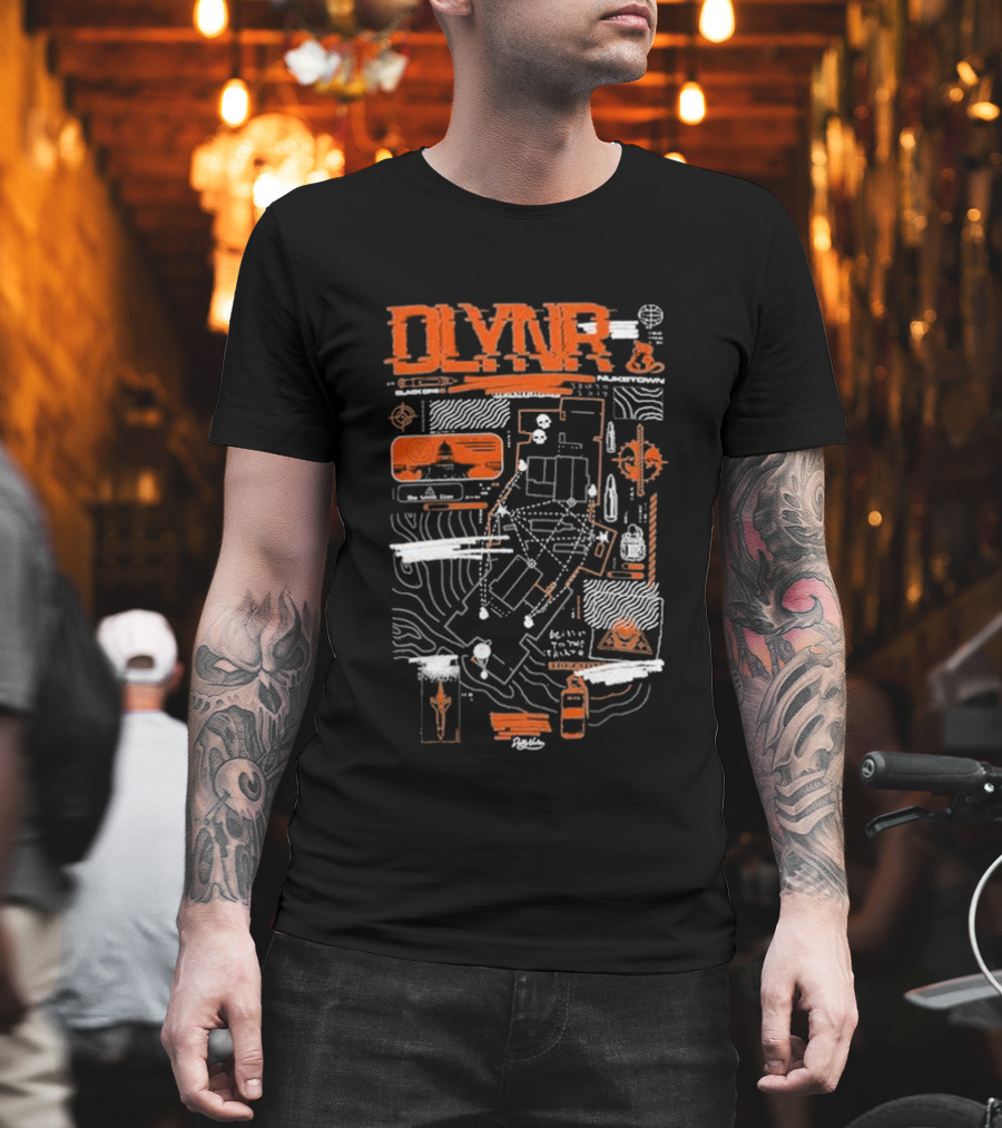DLVNR Nuketown Orange Map T-Shirt