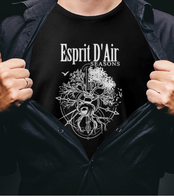 Esprit D’Air Seasons Tree Of Life And Guitar Symbolism T-Shirt