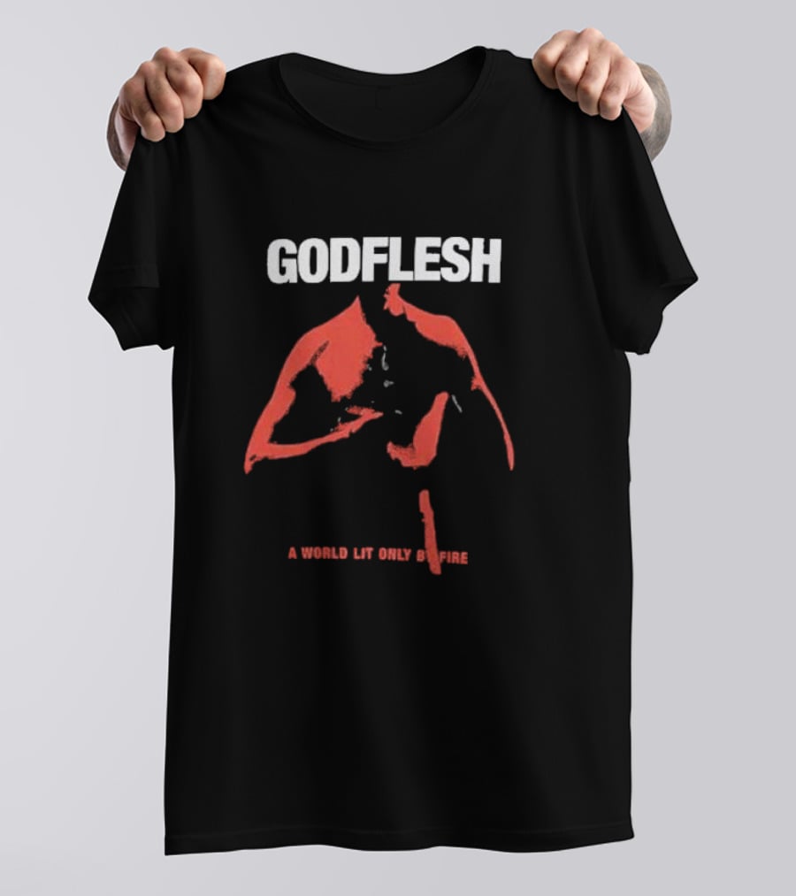 Godflesh A World Lit Only By Fire Red T-Shirt