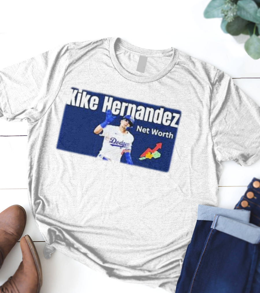 Kike Hernandez Dodgers Net Worth Baseball Analysis T-Shirt