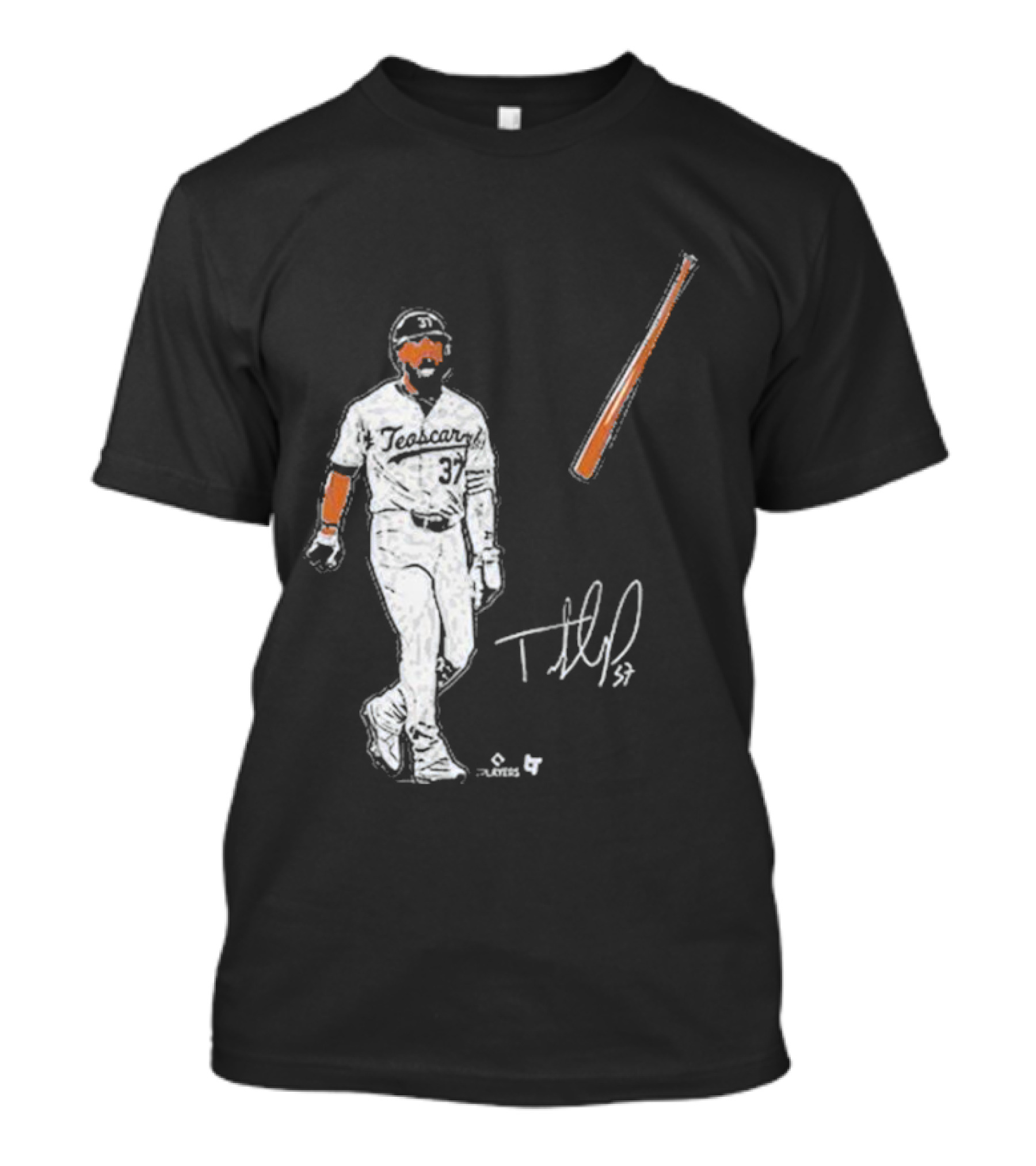 Teoscar Hernandez 37 Baseball Bat Flip Signature Players T-Shirt