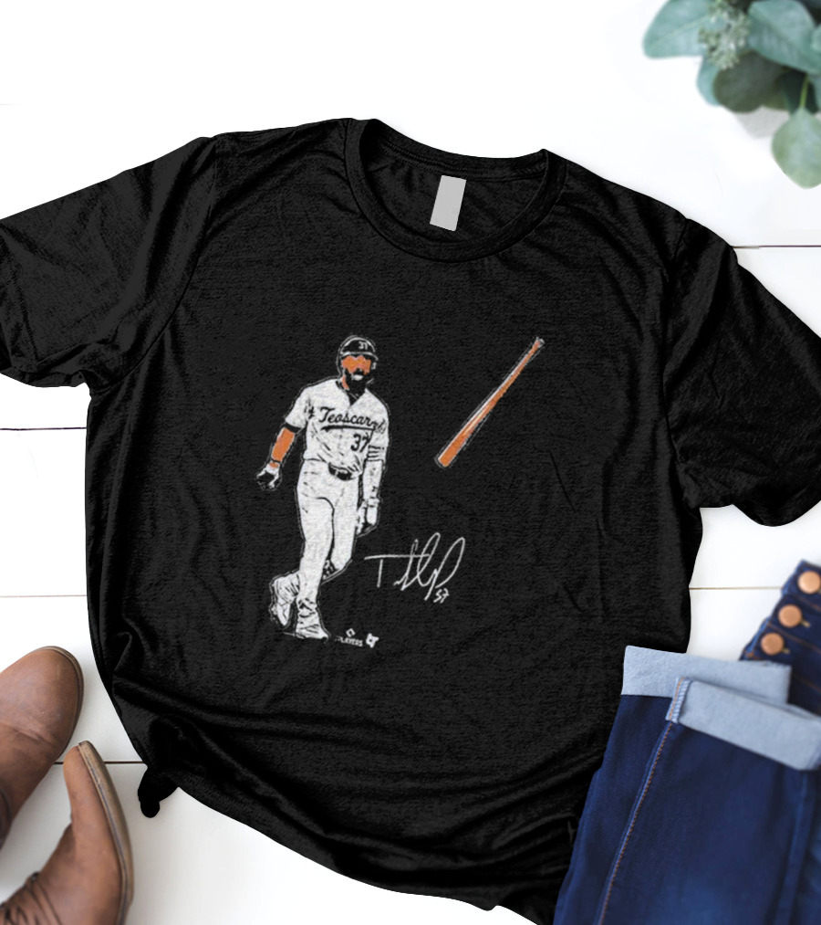 Teoscar Hernandez 37 Baseball Bat Flip Signature Players T-Shirt