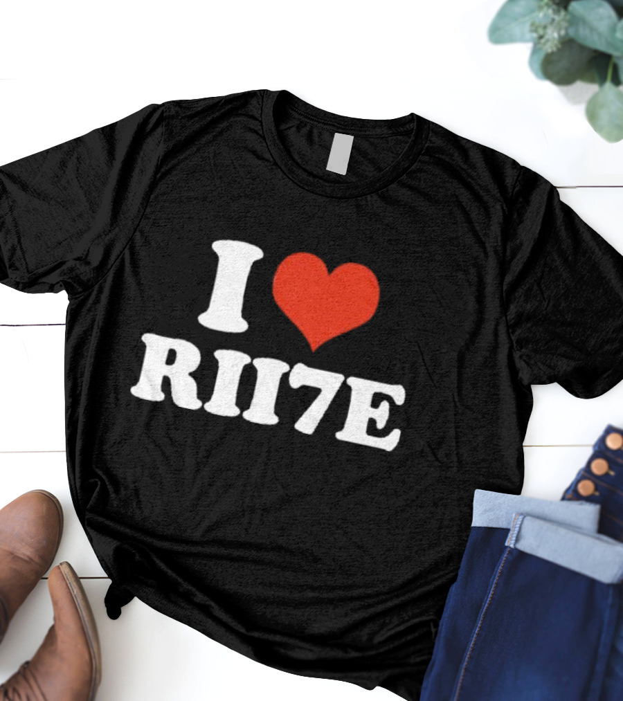I Heart Rii7e Message T-Shirt