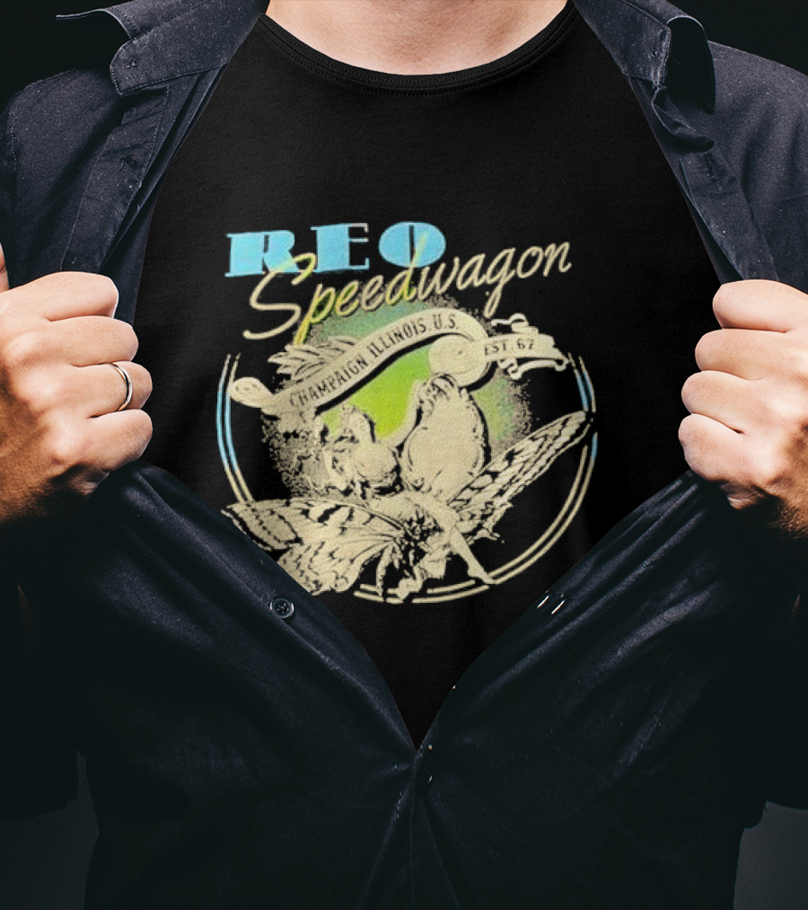 REO Speedwagon Champaign Illinois U.S. Est. 67 T-Shirt