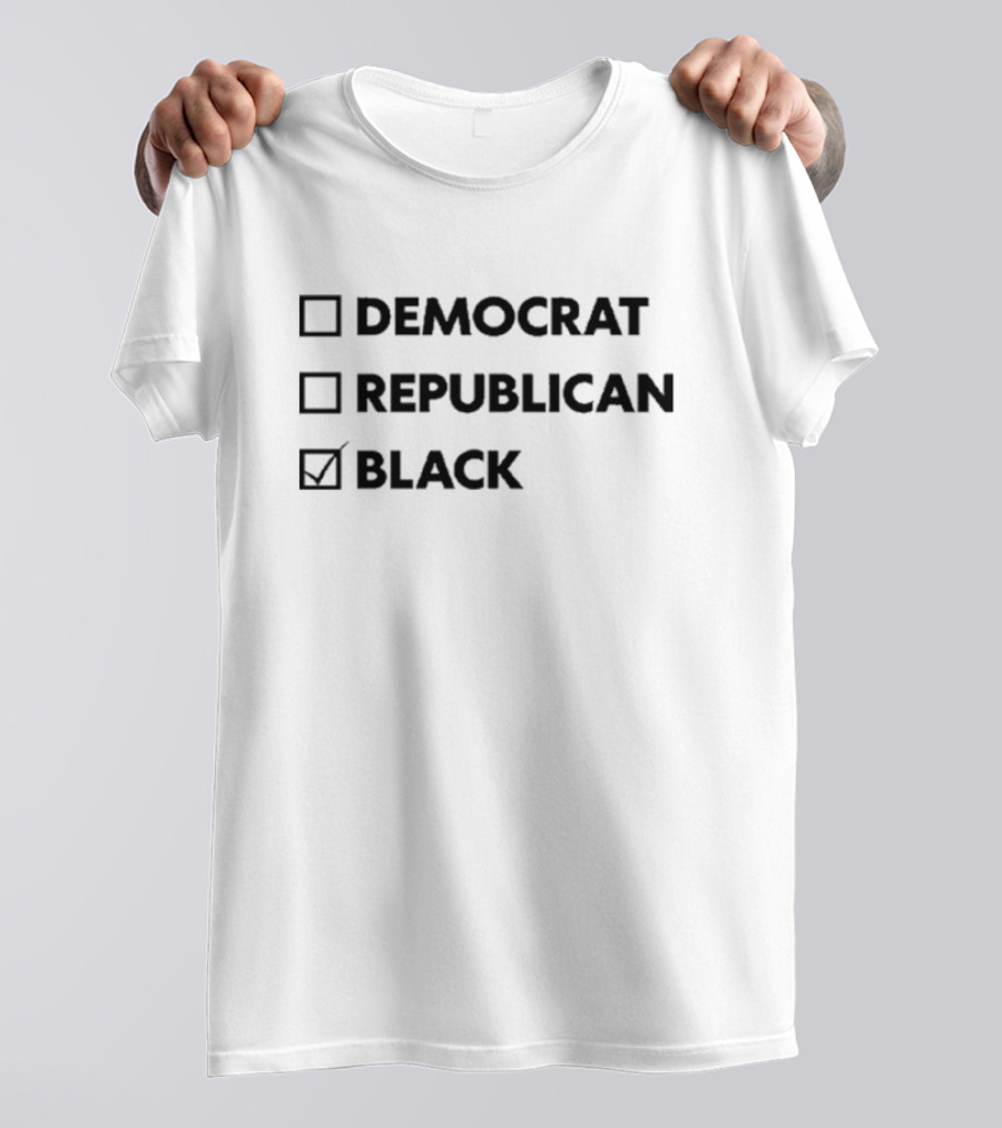 Democrat Republican Black Checkmark T-Shirt