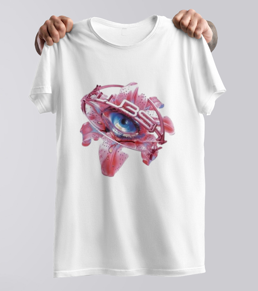 Shygirl Club Shy Inna Eye Vision Flower 3D Elements T-Shirt
