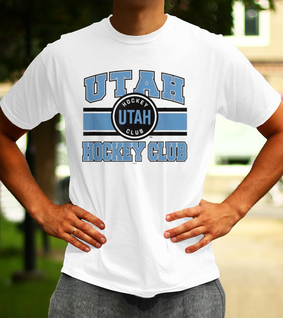 Utah Hockey Club Blue Stripe Licensed T-Shirt