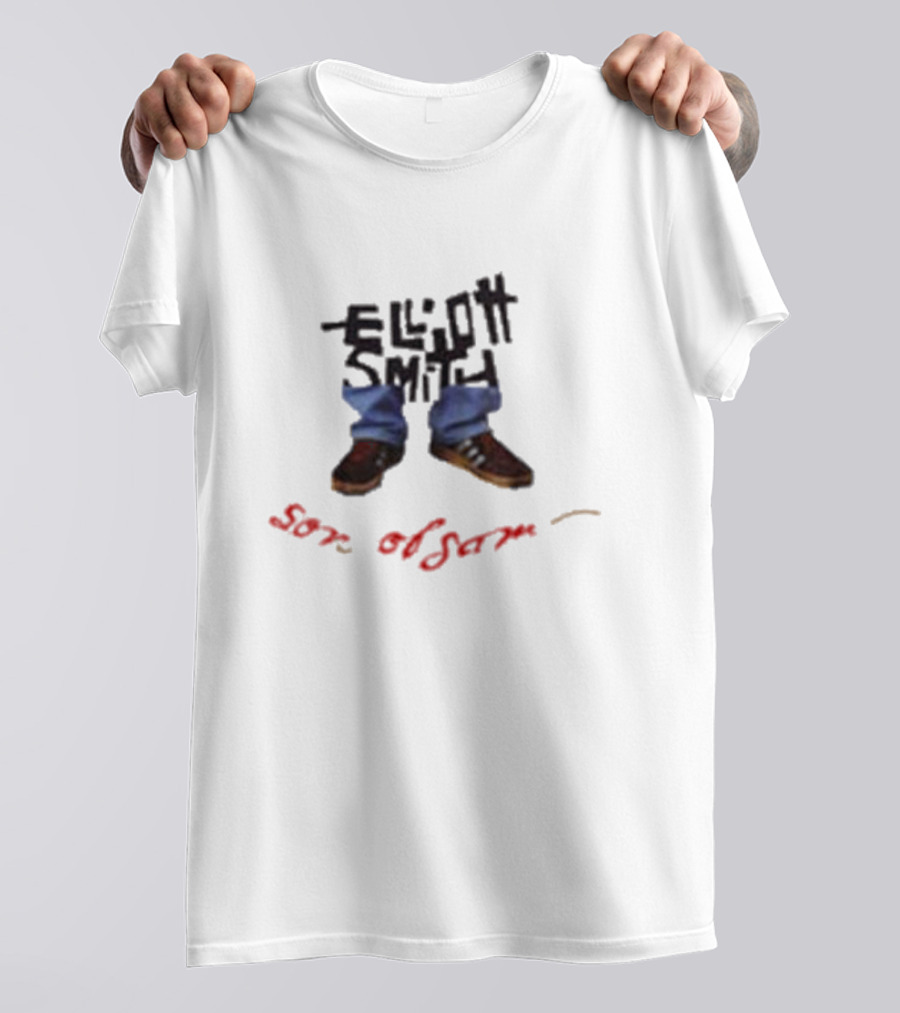 Vintage Elliott Smith Son Of Sam Shoes And Pants Text T-Shirt