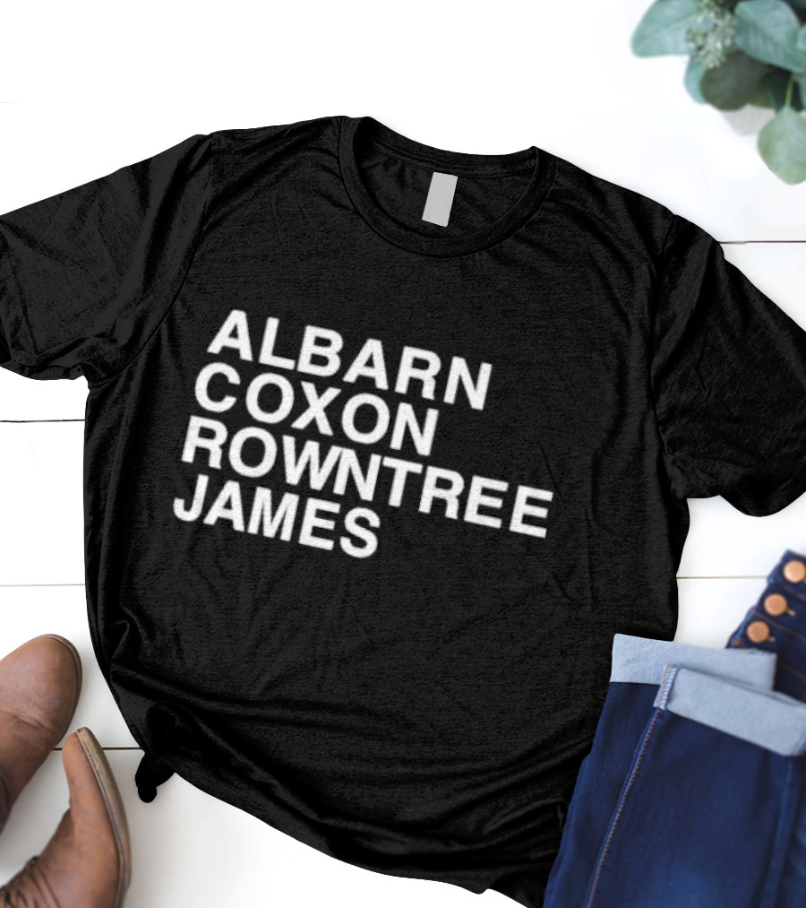 Albarn Coxon Rowntree James Blur Band Members Recognition T-Shirt