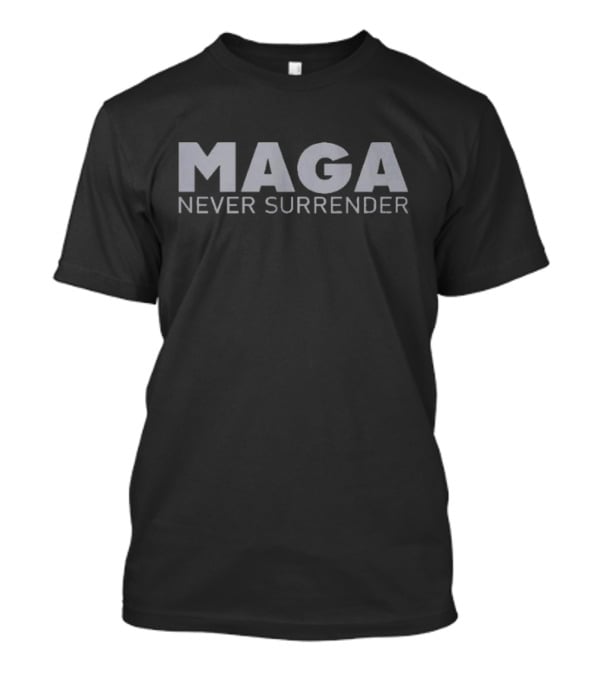 Elon Musk MAGA Never Surrender Dark T-Shirt