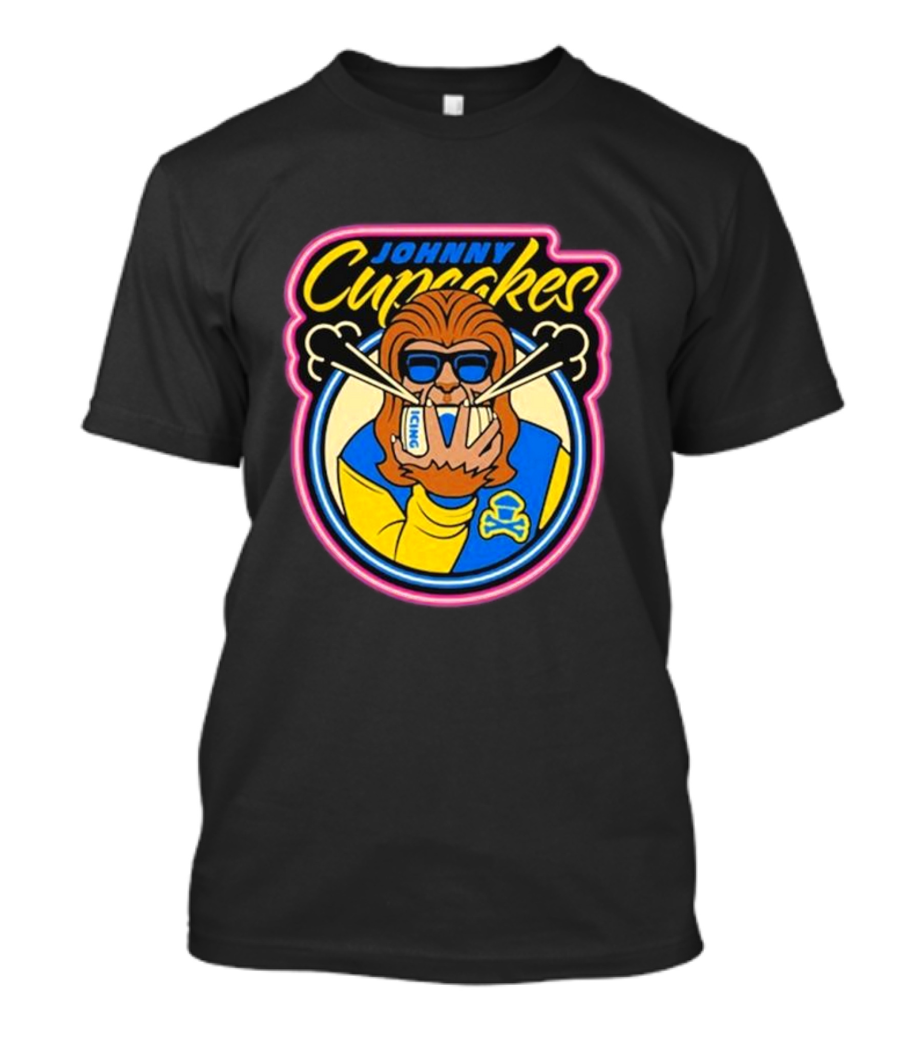 Johnny Cupcakes Wolfie Iconic Logo Sunglasses Chopsticks T-Shirt