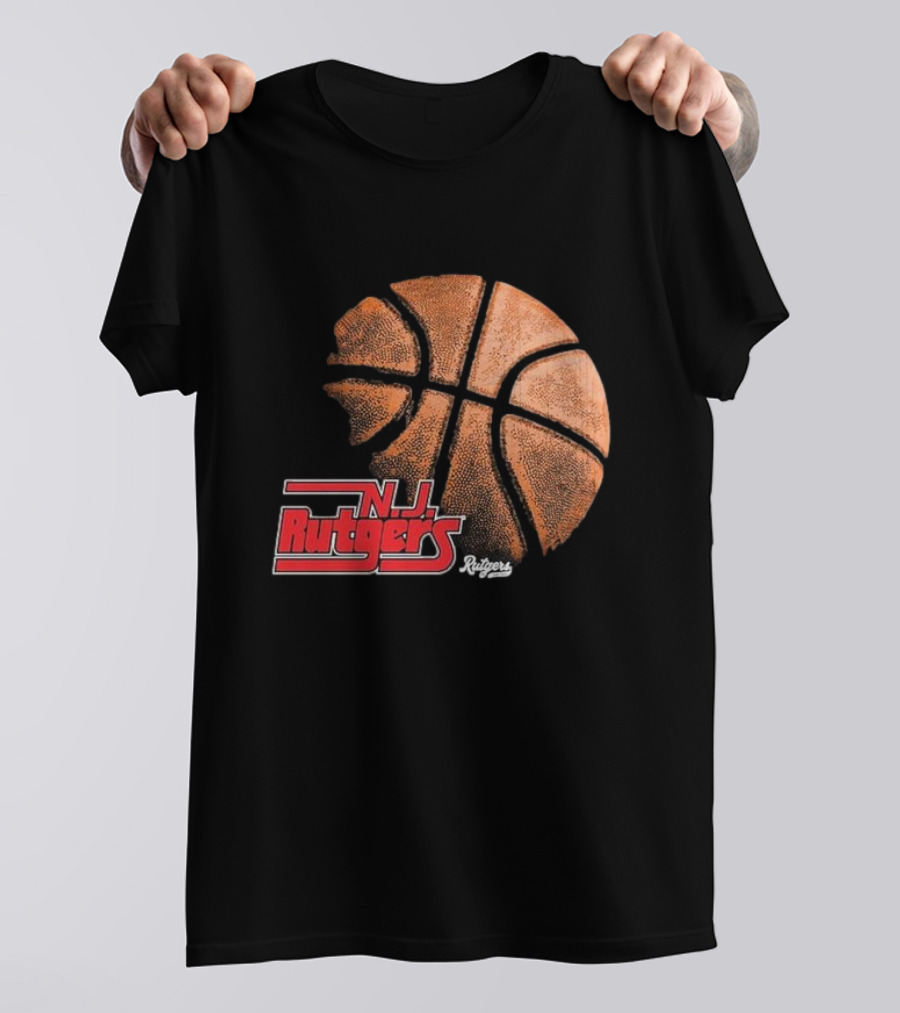 Rutgers Scarlet Knights NJ Basketball Retro T-Shirt