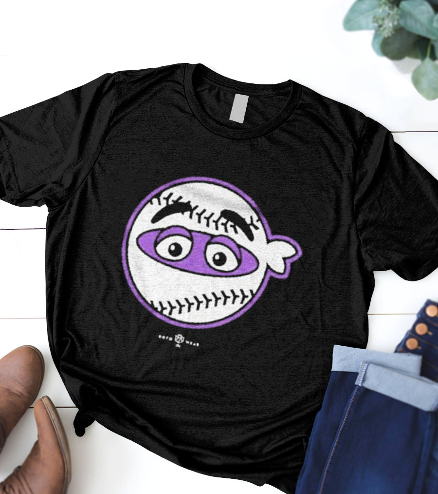 Pitching Ninja Baseball Emoji By Soto Wear T-Shirt