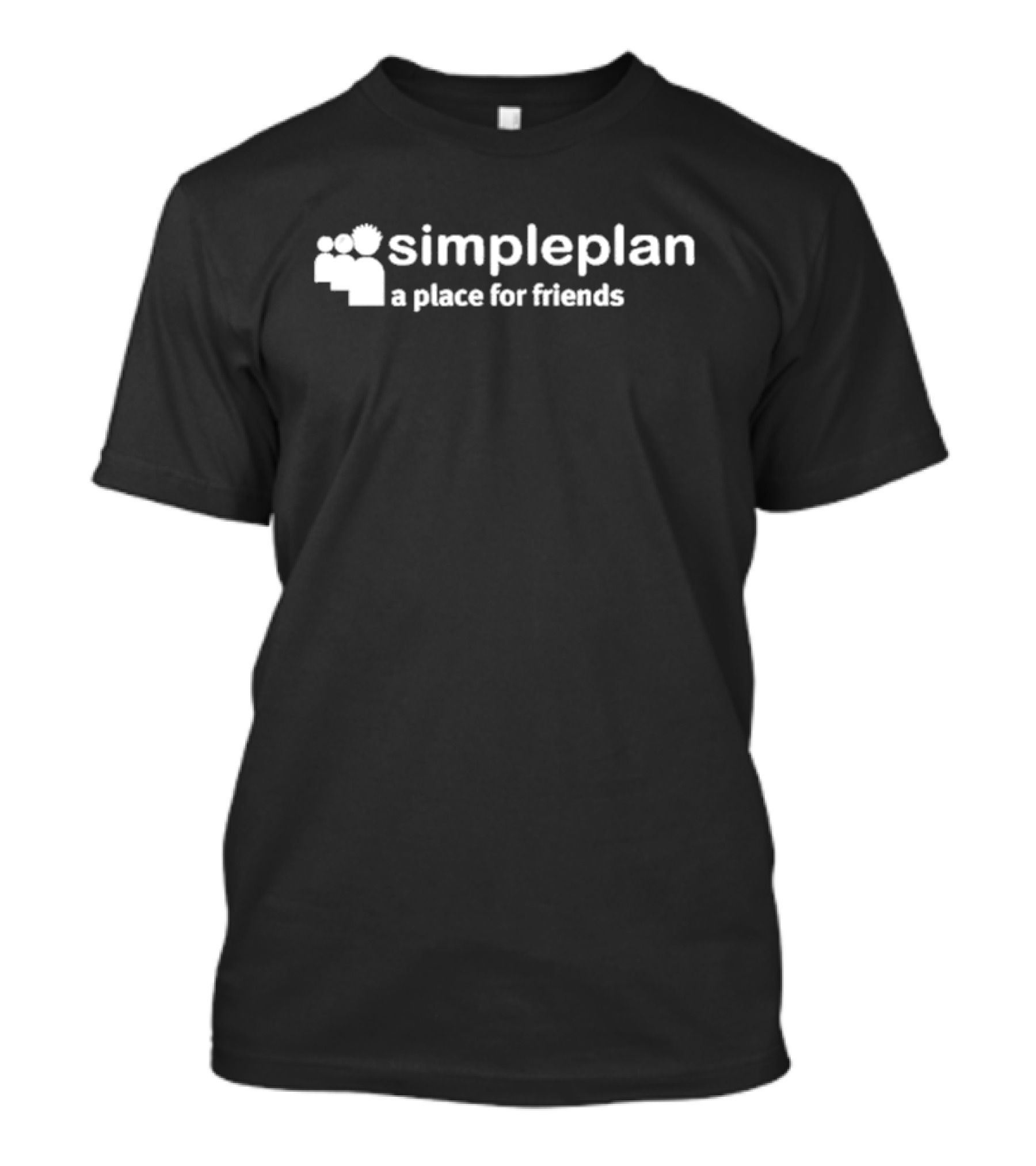 Simple Plan A Place For Friends Iconic Social Network T-Shirt