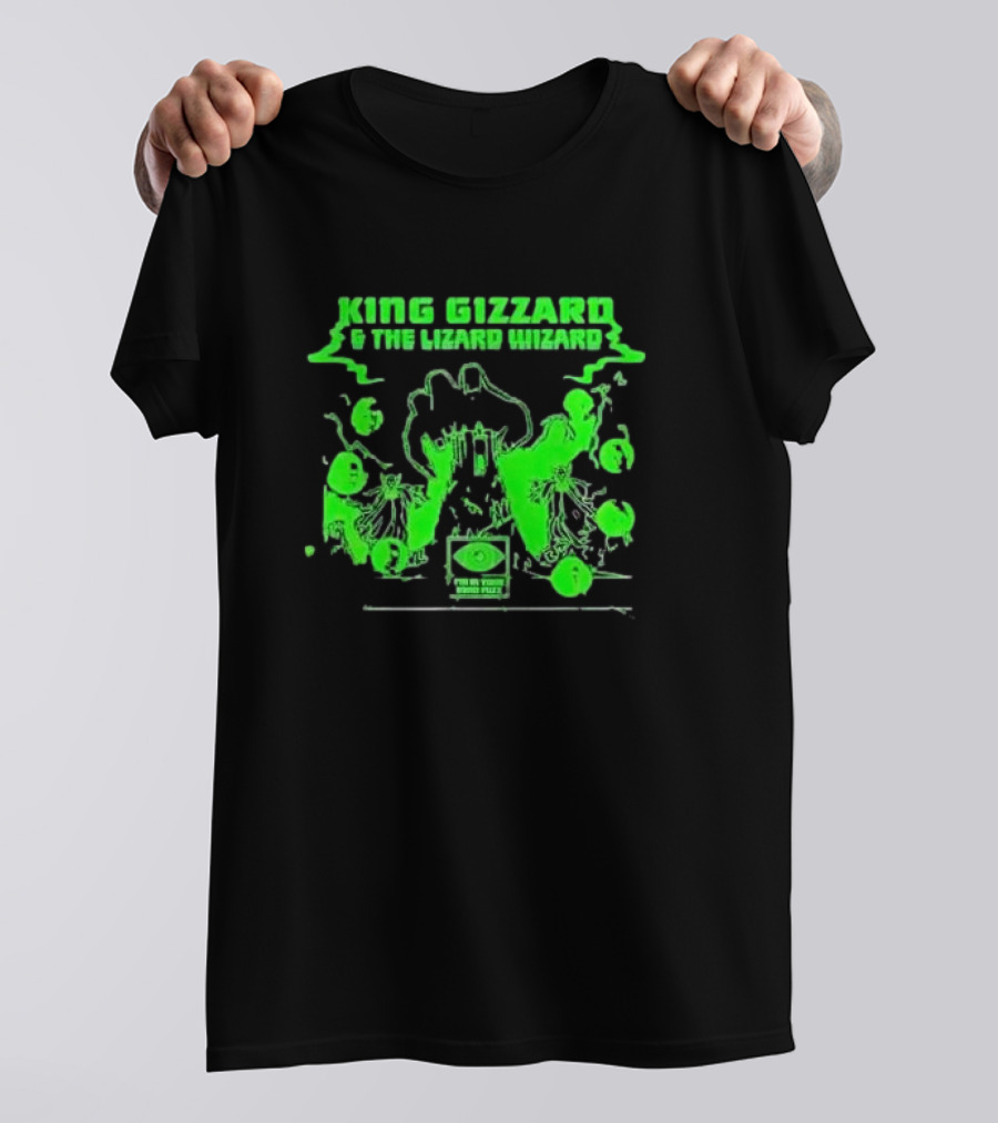 King Gizzard And The Lizard Wizard I'm In Your Mind Fuzz Green Psychedelic T-Shirt
