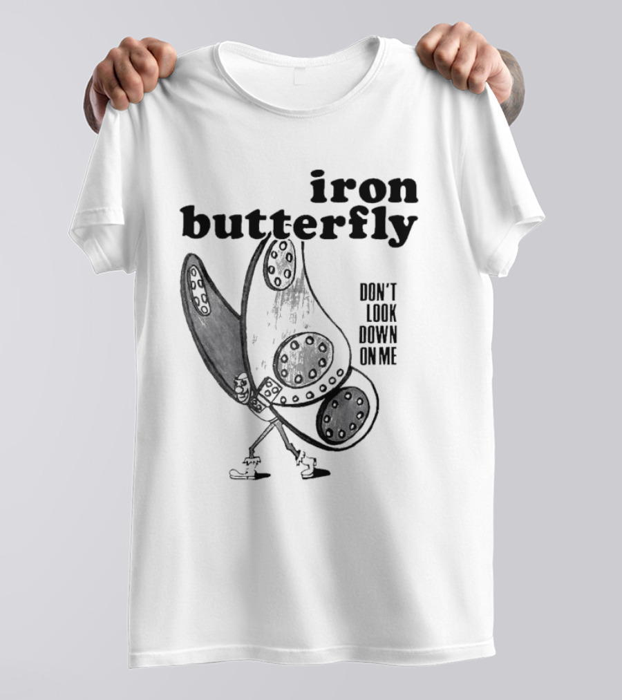 Iron Butterfly Don't Look Down On Me Walking Figure T-Shirt