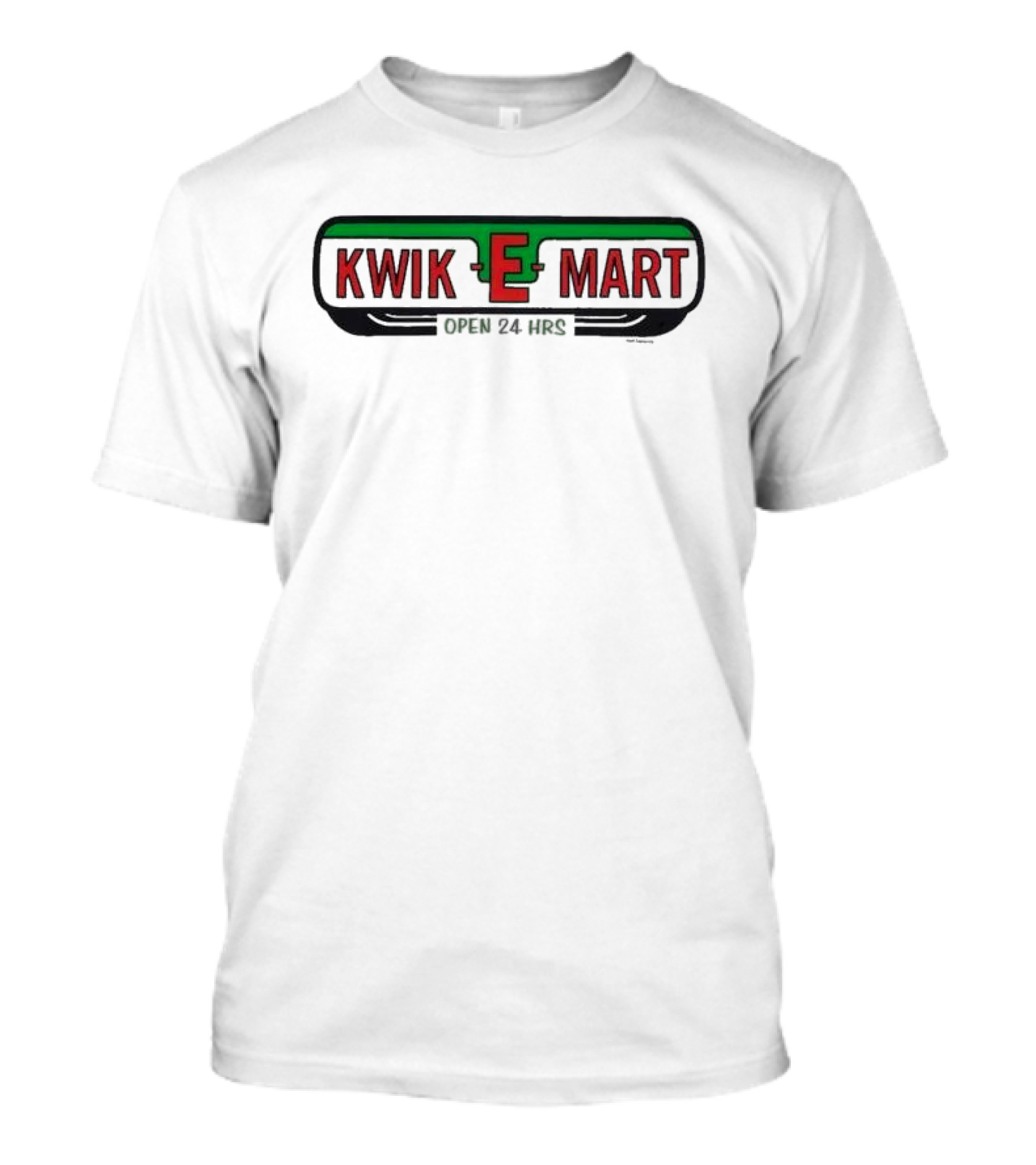 The Simpsons Kwik-E-Mart Open 24 Hrs White T-Shirt