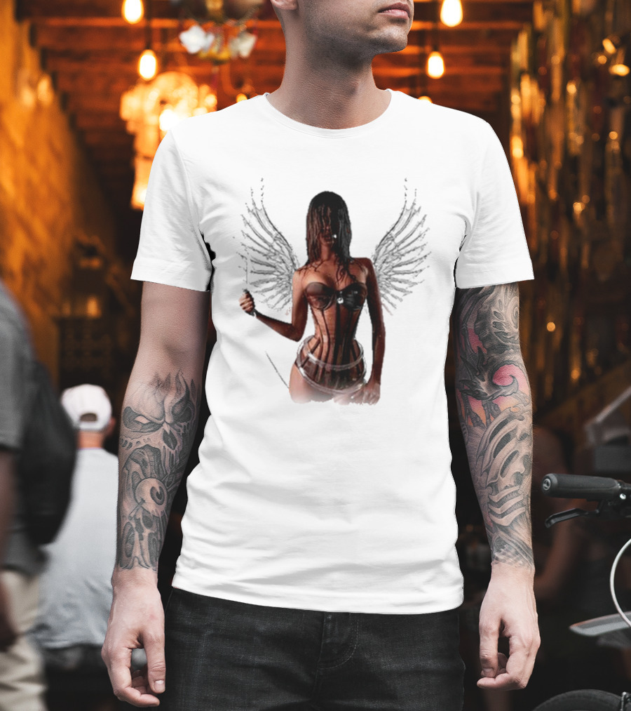 Tyla X Victoria's Secret Angel Wings Corset Fashion T-Shirt