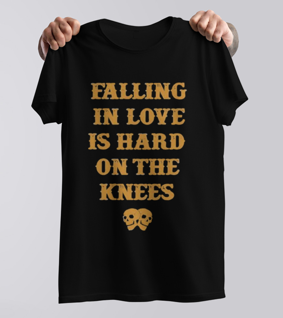 Falling In Love Is Hard On The Knees Aerosmith Skulls T-Shirt