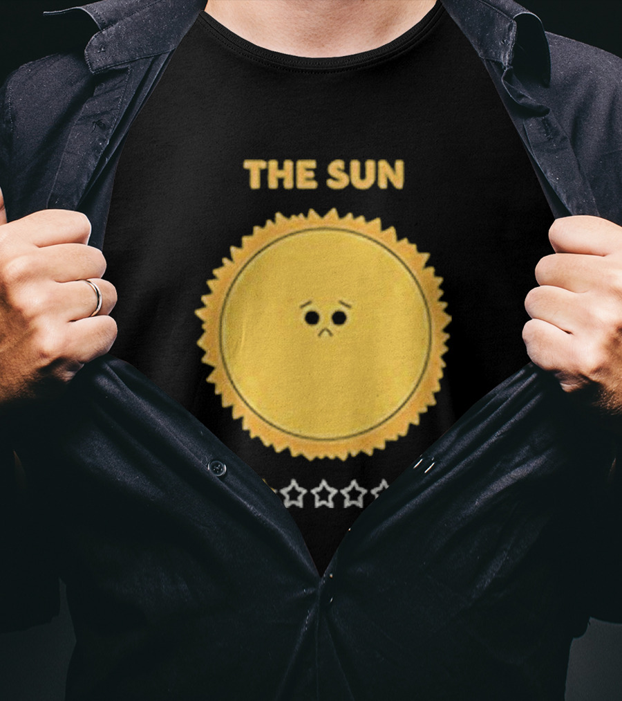 The Sun One Star Rating Sad Face T-Shirt