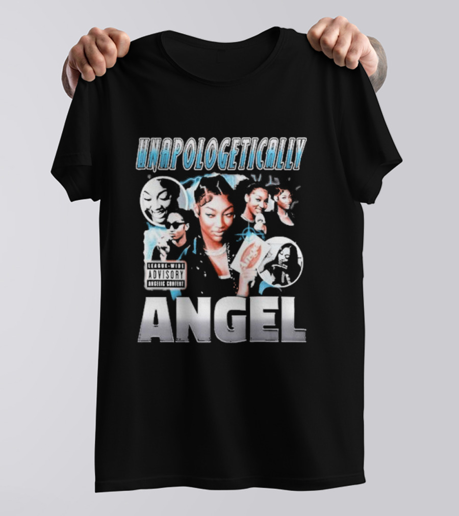 Unapologetically Angel Parental Advisory Explicit Content T-Shirt