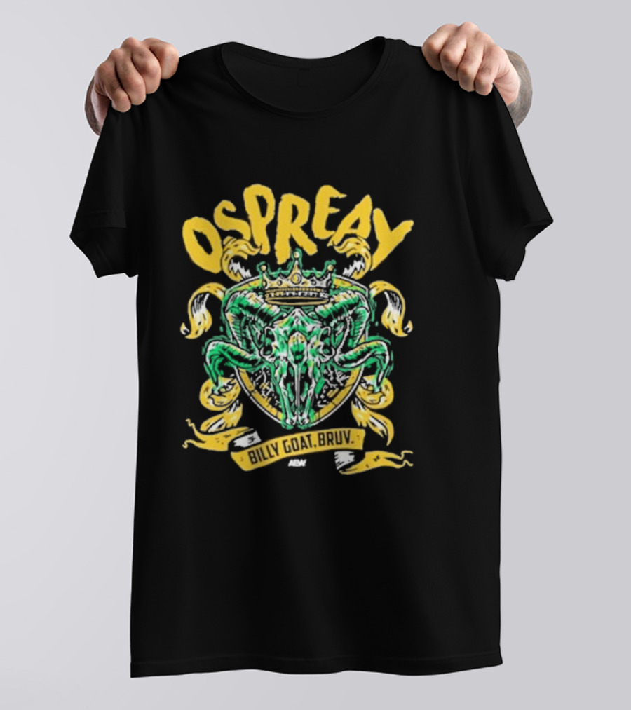 Ospreay Billy Goat, Bruv ADW Crowned Skull T-Shirt