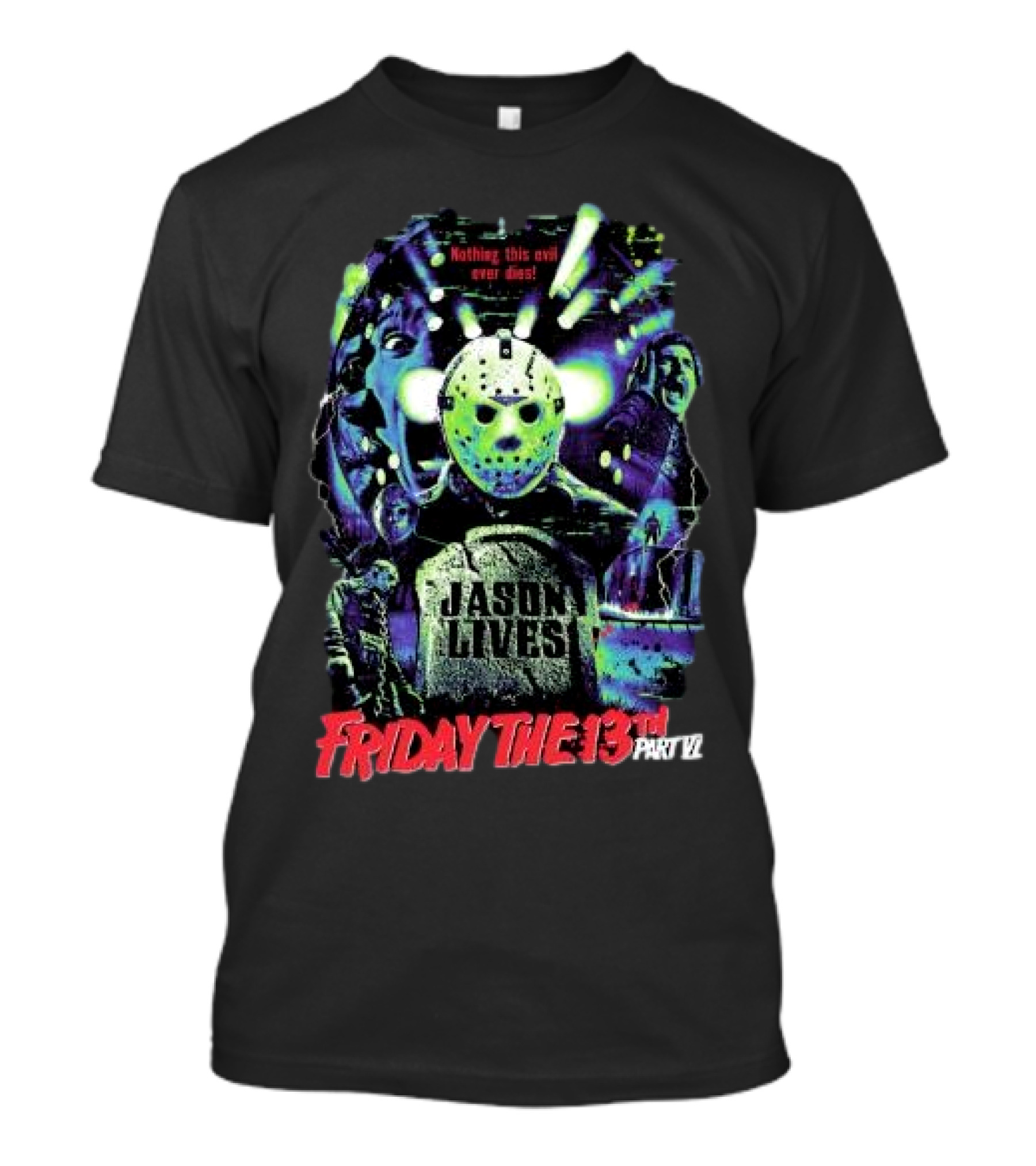 Friday The 13th Part VI Jason Lives Retro Horror T-Shirt
