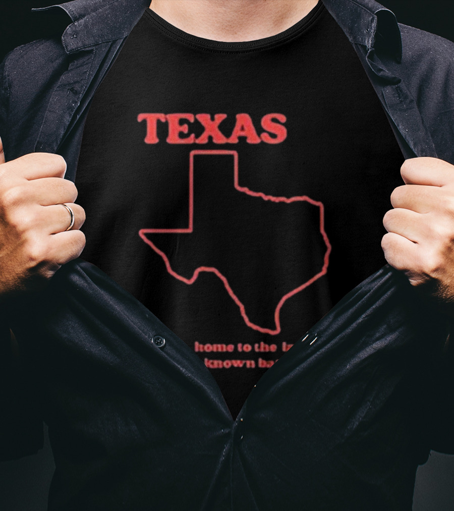 Texas Home To The Largest Known Bat Colony Retro Humorous State T-Shirt