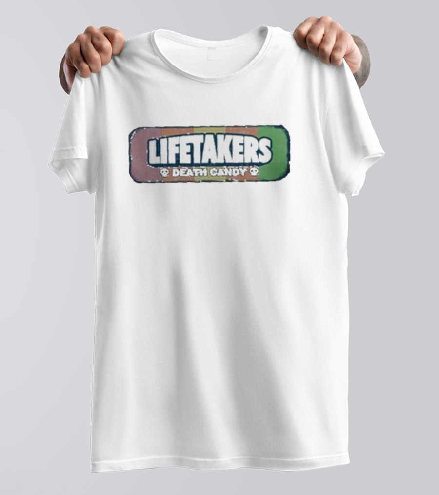 Lifetakers Death Candy Skull Retro Block T-Shirt
