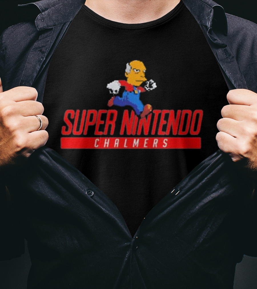 Super Nintendo Chalmers 8-Bit Character T-Shirt
