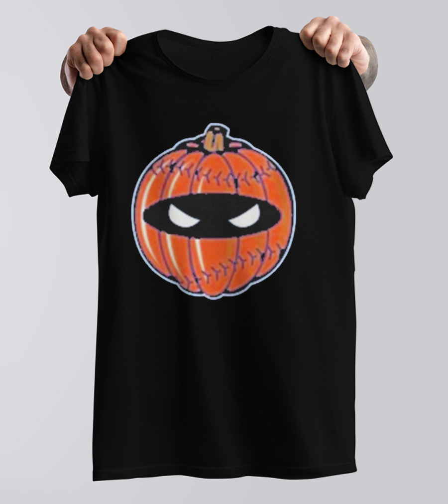 New York Mets Pitching Ninja Baseball Pumpkin Playoffs T-Shirt