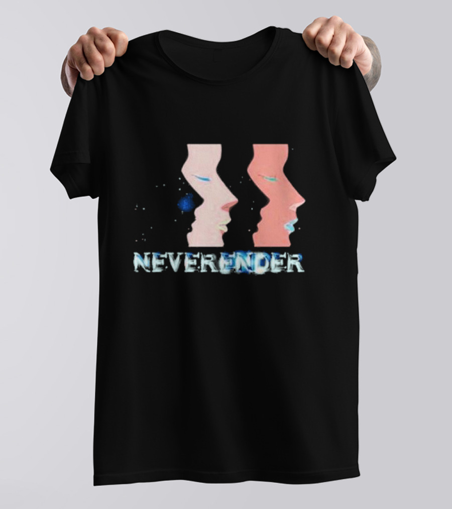 NEVERENDER Faces With Stars Cosmic Justice T-Shirt