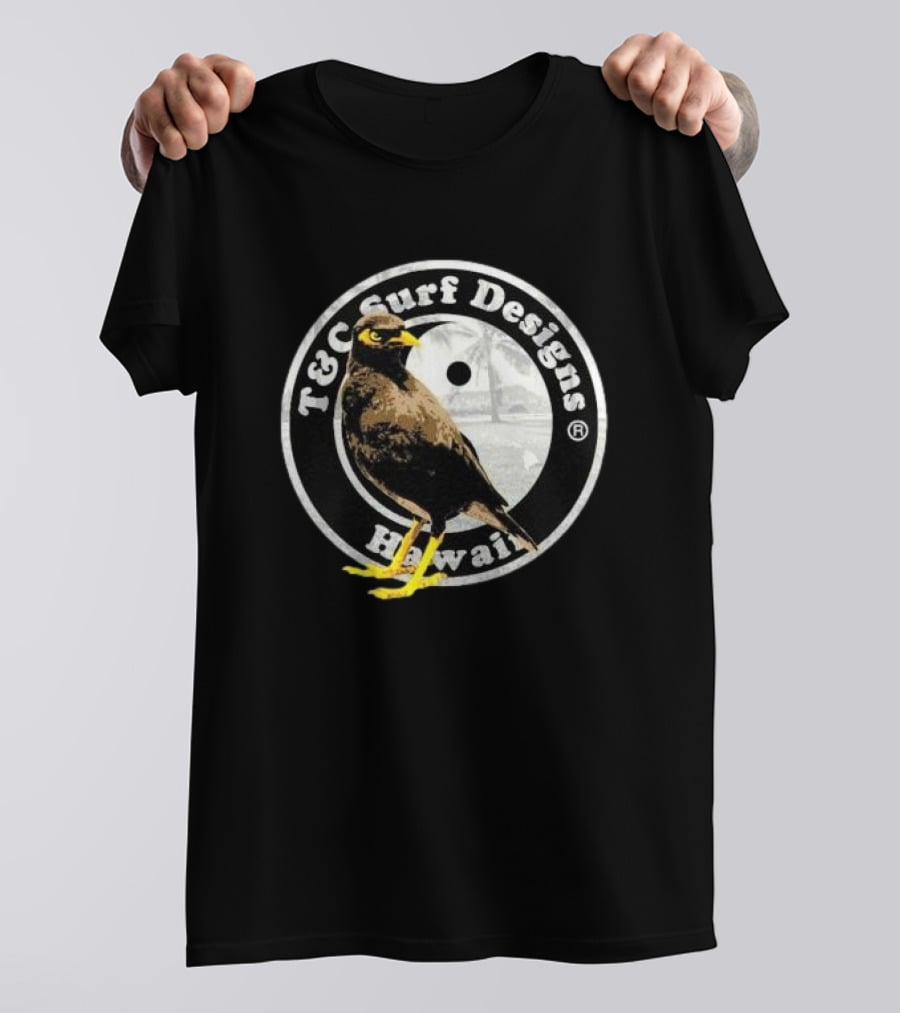 T&C Surf Designs Hawaii Myna Bird Circle T-Shirt