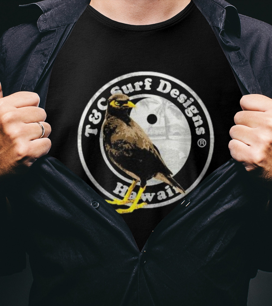 T&C Surf Designs Hawaii Myna Bird Circle T-Shirt