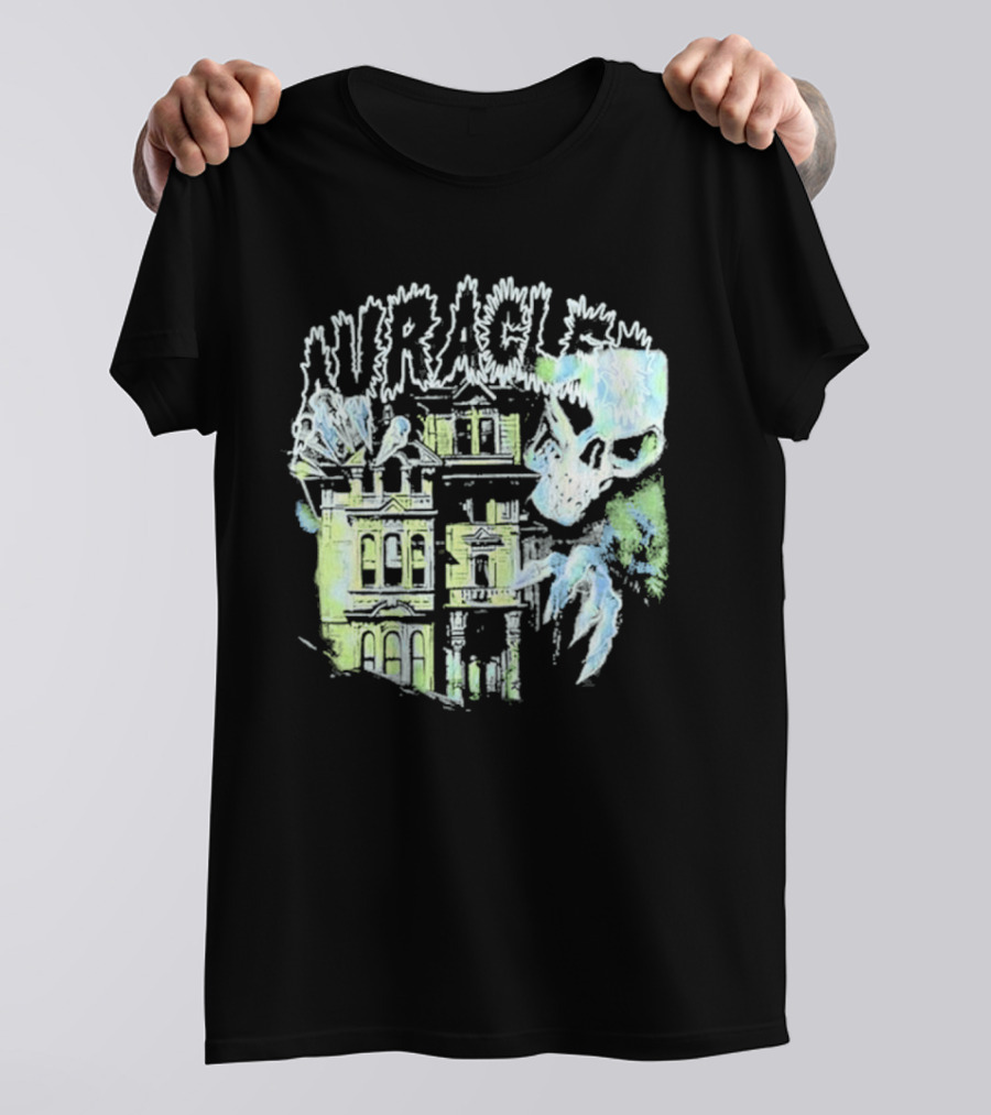 The Auracles Skeleton Haunted House Chris Brown T-Shirt