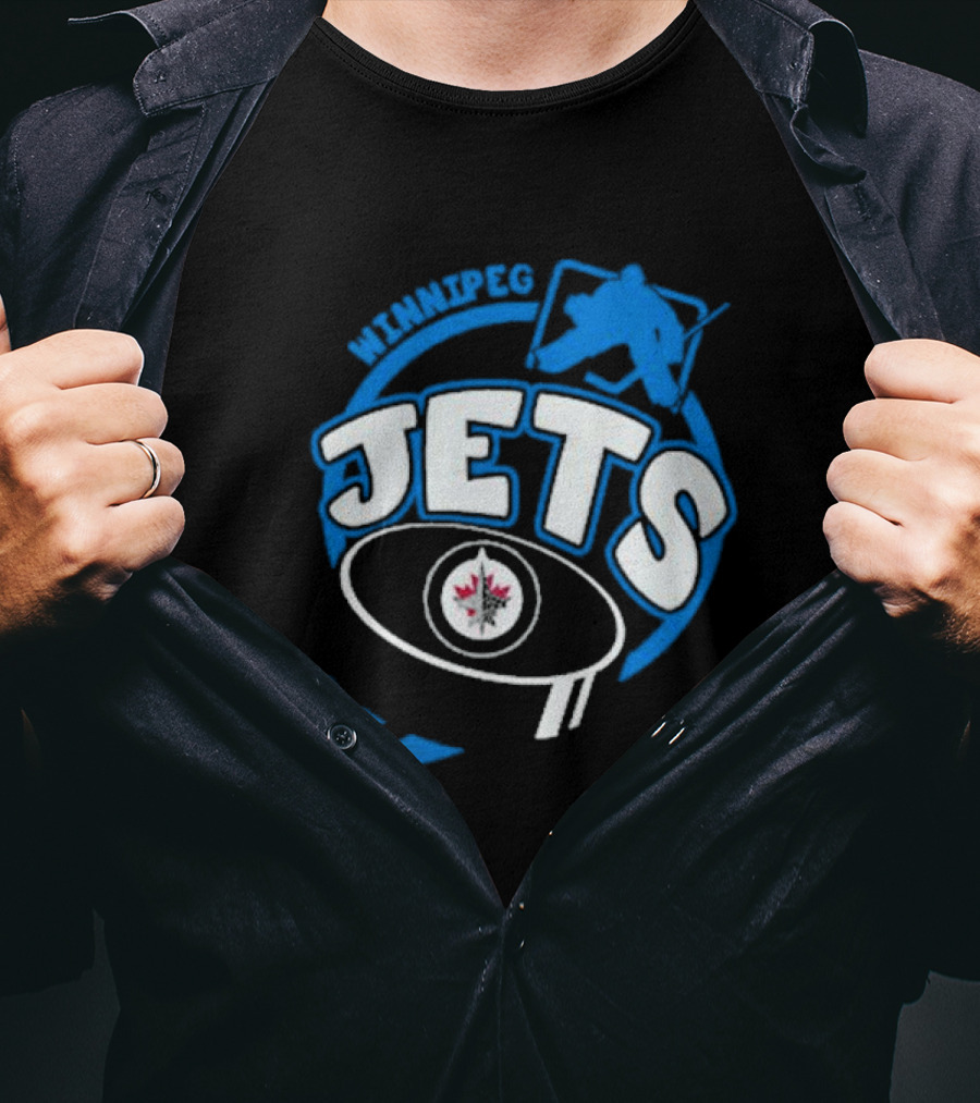 Winnipeg Jets Toddler Slap Shot Hockey T-Shirt