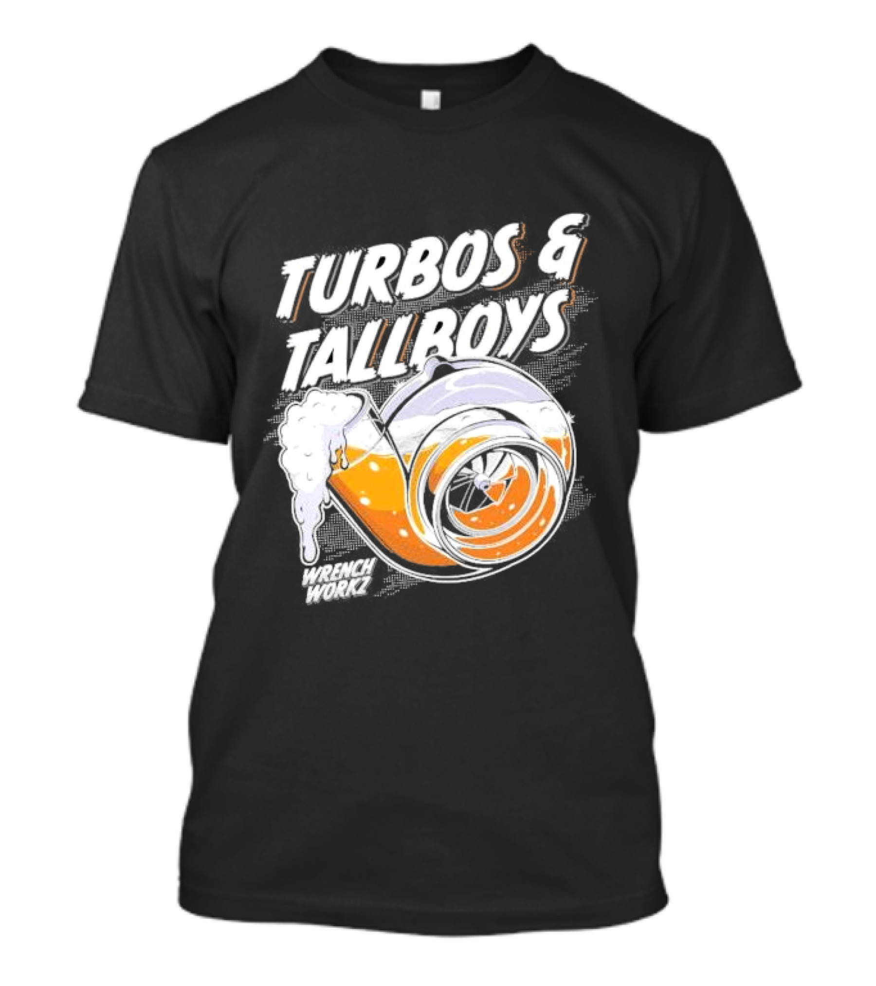 Turbos And Tallboys Wrench Workz Turbocharger Beer Fusion T-Shirt