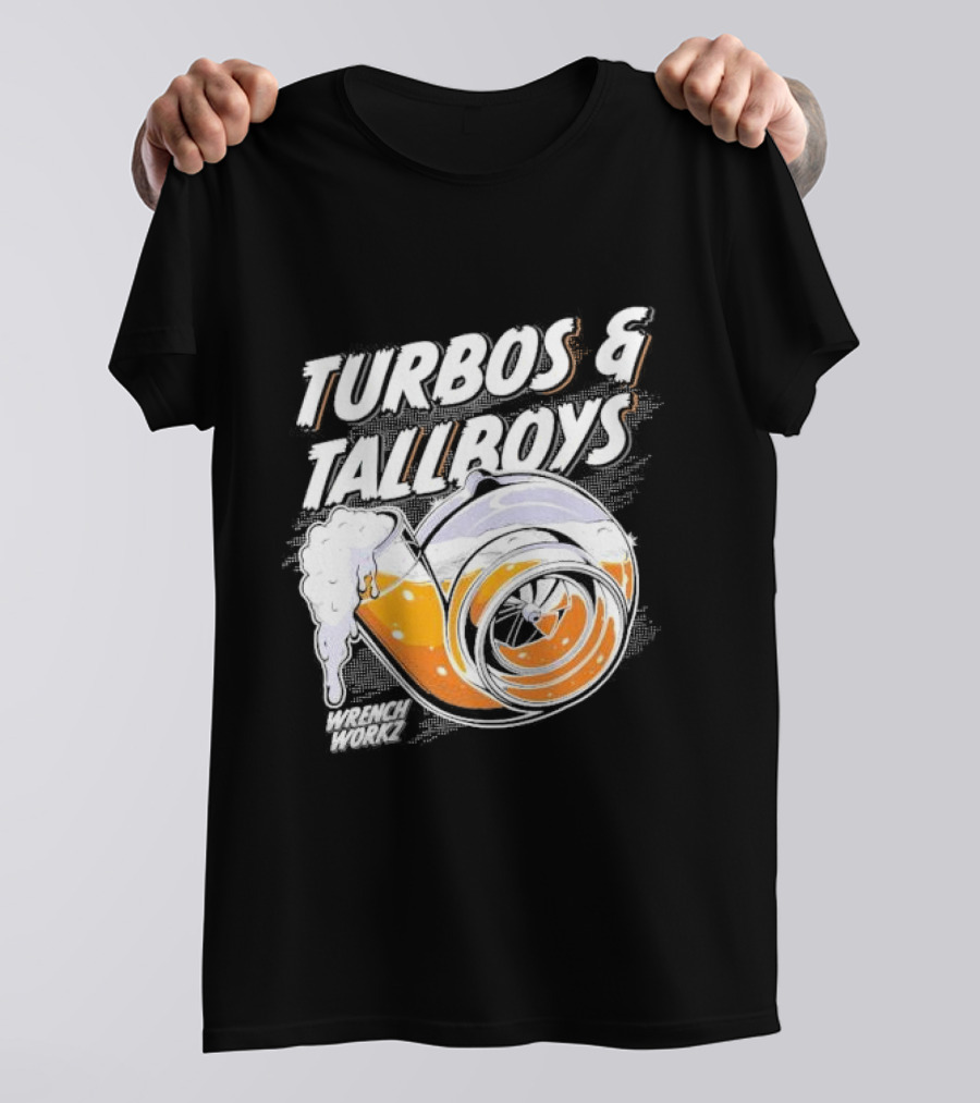 Turbos And Tallboys Wrench Workz Turbocharger Beer Fusion T-Shirt