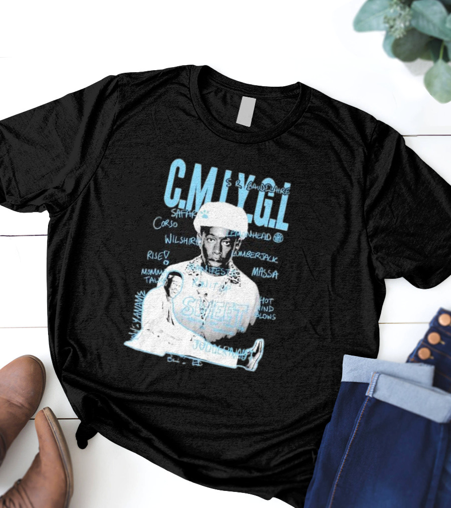 C.M.I.Y.G.L. Tyler Call Me If You Get Lost Sweet Journey S.R. Baudelaire Portrait Saffron Lemonhead Corso Wilshire Lumberjack Massa T-Shirt