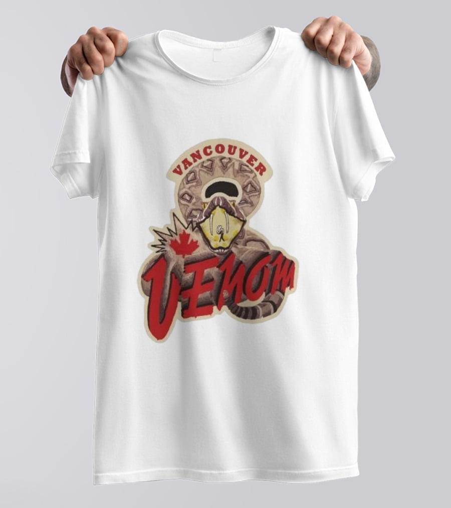 Vancouver Venom Rattlesnake Maple Leaf T-Shirt