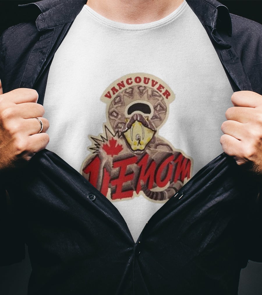 Vancouver Venom Rattlesnake Maple Leaf T-Shirt