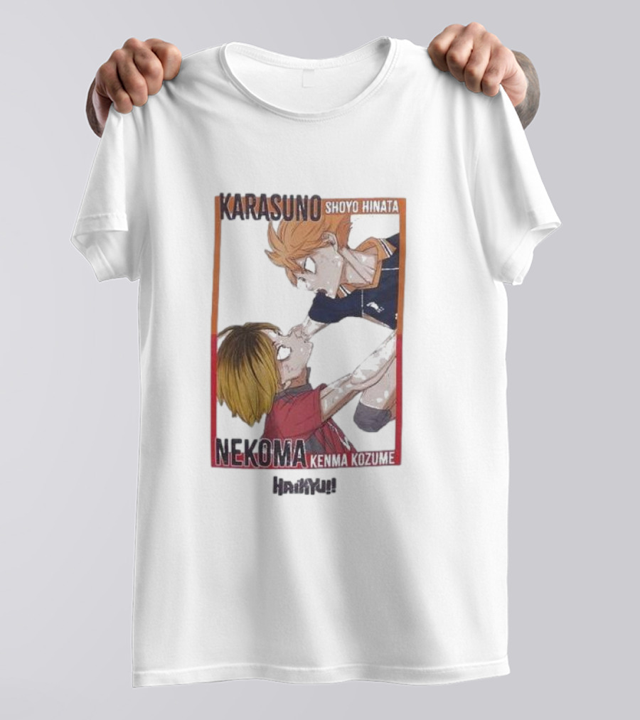 Haikyu Karasuno Shoyo Hinata Nekoma Kenma Kozume Dumpster Battle Duo T-Shirt