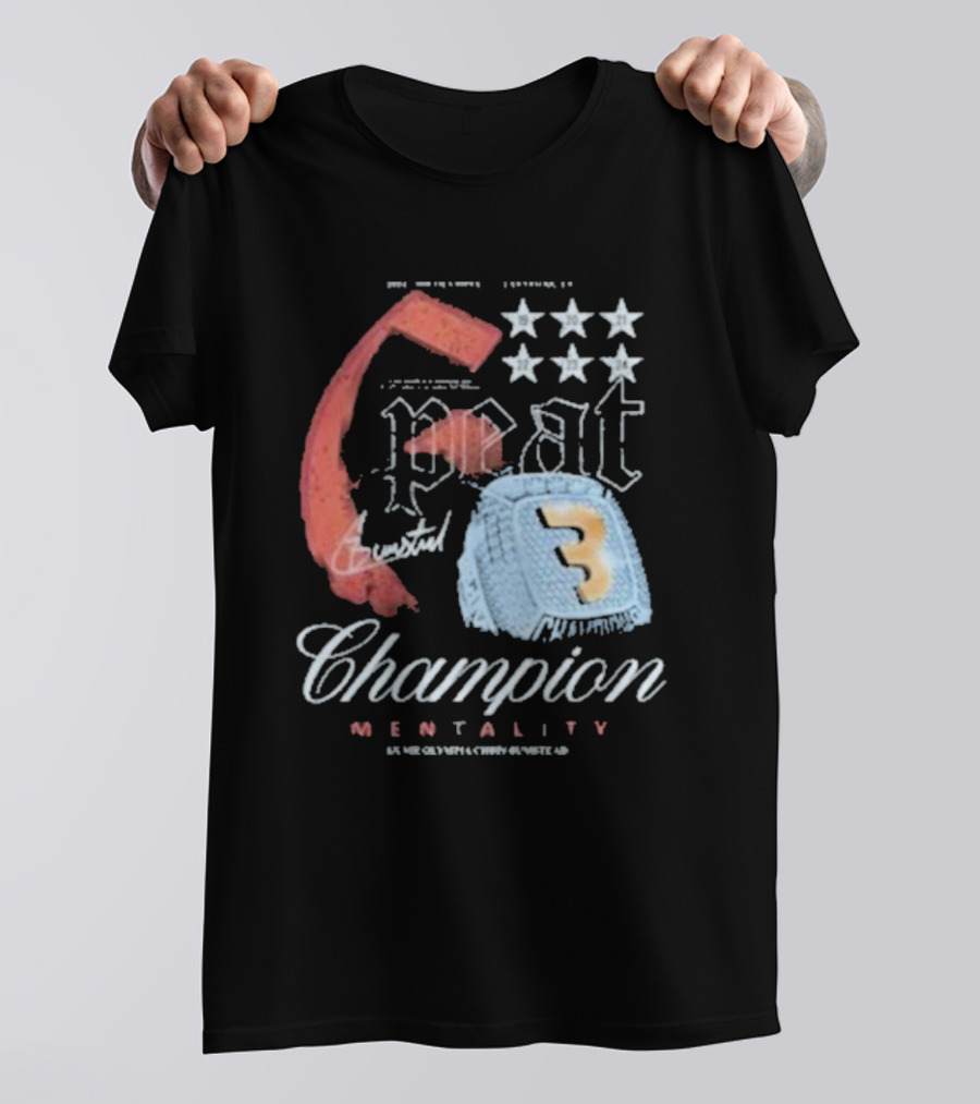 6 Peat Champion Mentality 6x Mr Olympia Chris Bumstead Star Icons T-Shirt