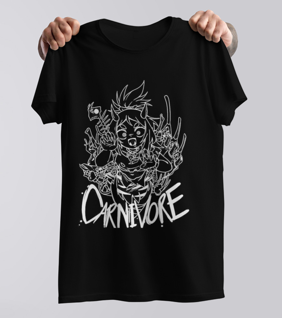 Carnivore Nocturnal Fantasy Creature With Meat Elements T-Shirt