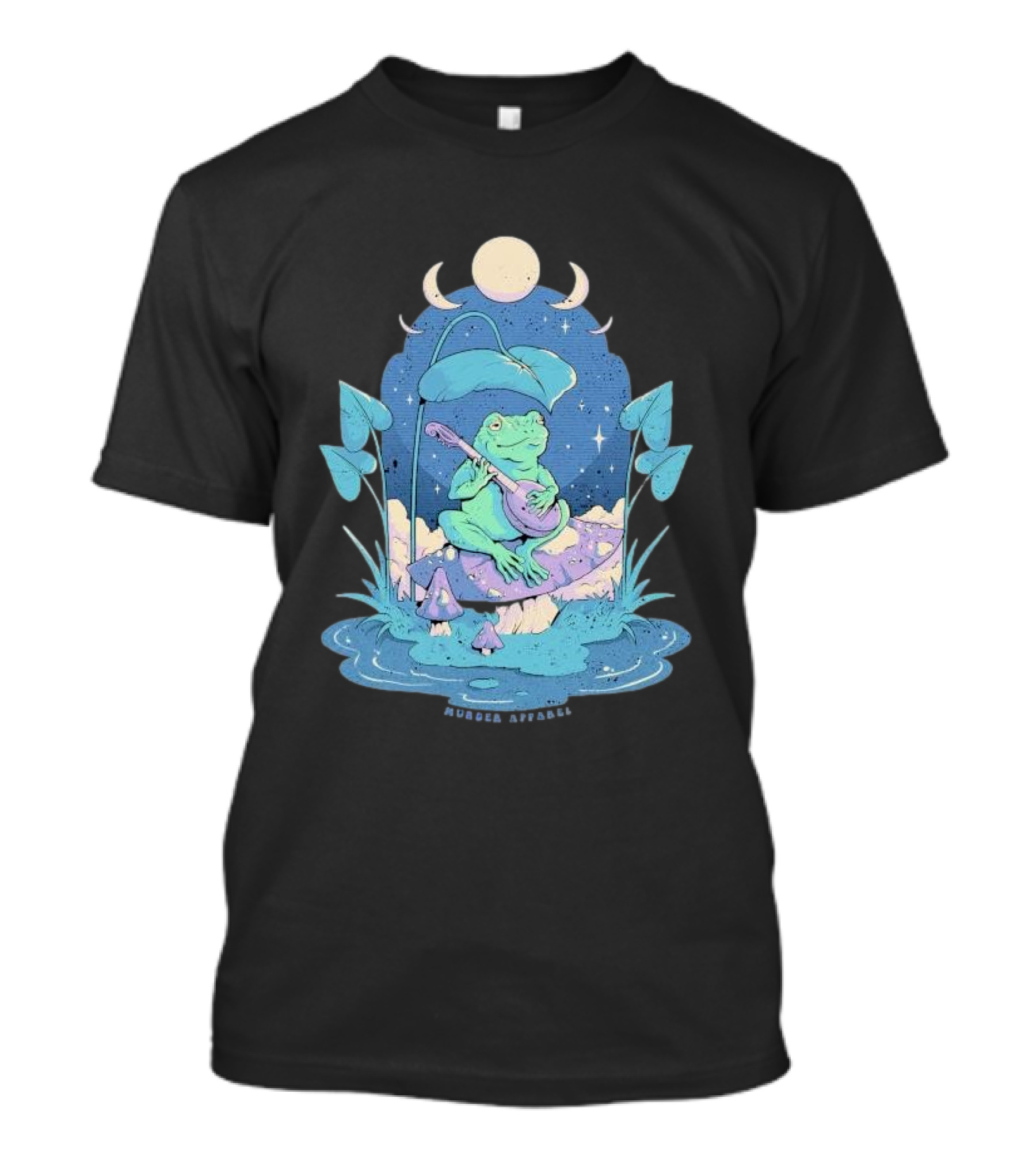 Cottage Frog Moonlit Forest Murder T-Shirt