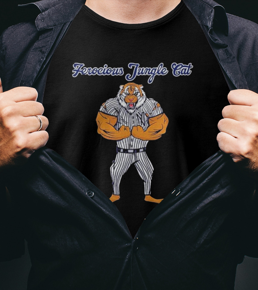 New York Ferocious Jungle Cat Tigers T-Shirt