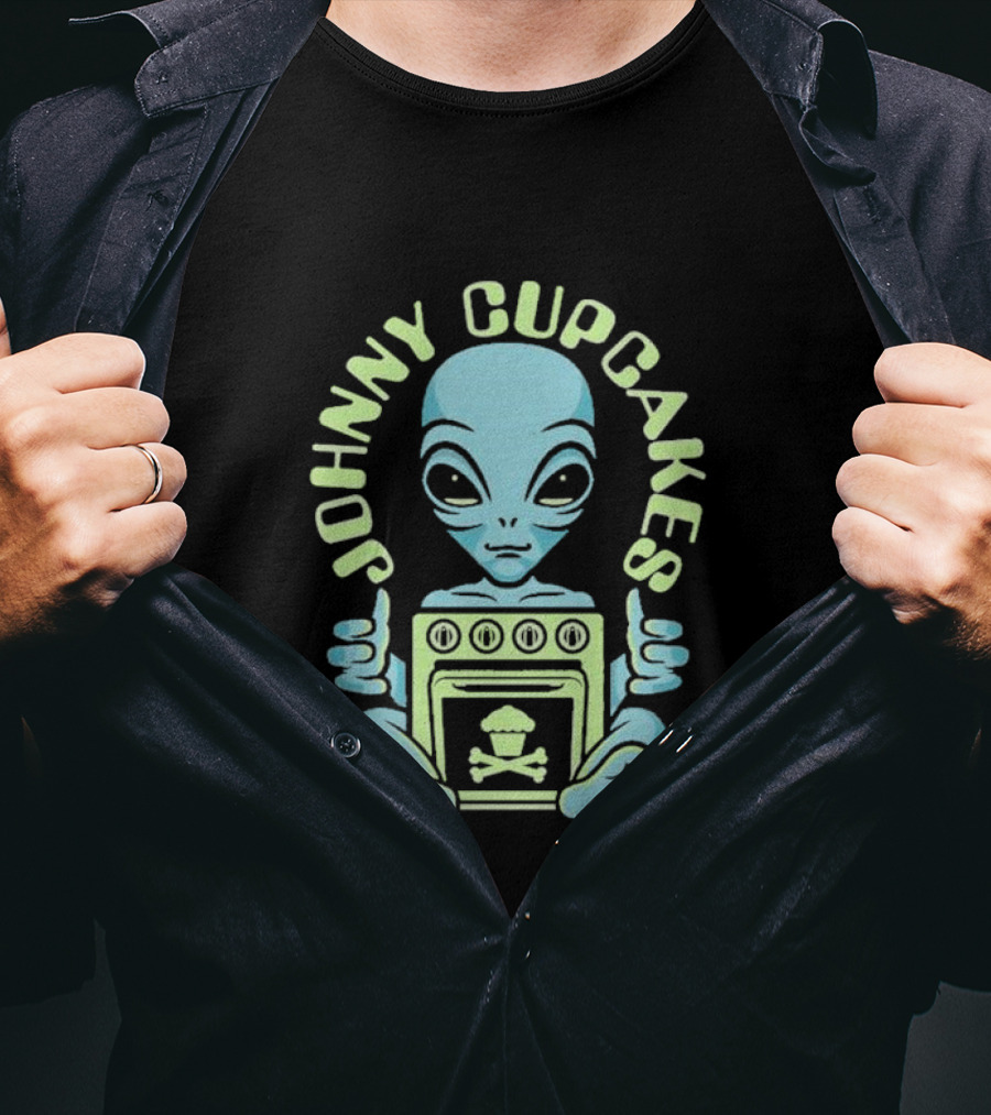 Johnny Cupcakes Alien Oven Skull Glow T-Shirt